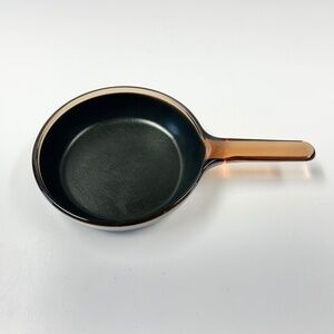 Corning Vision Ware 6A Amber Glass 7" Non-Stick Skillet Frying Pan